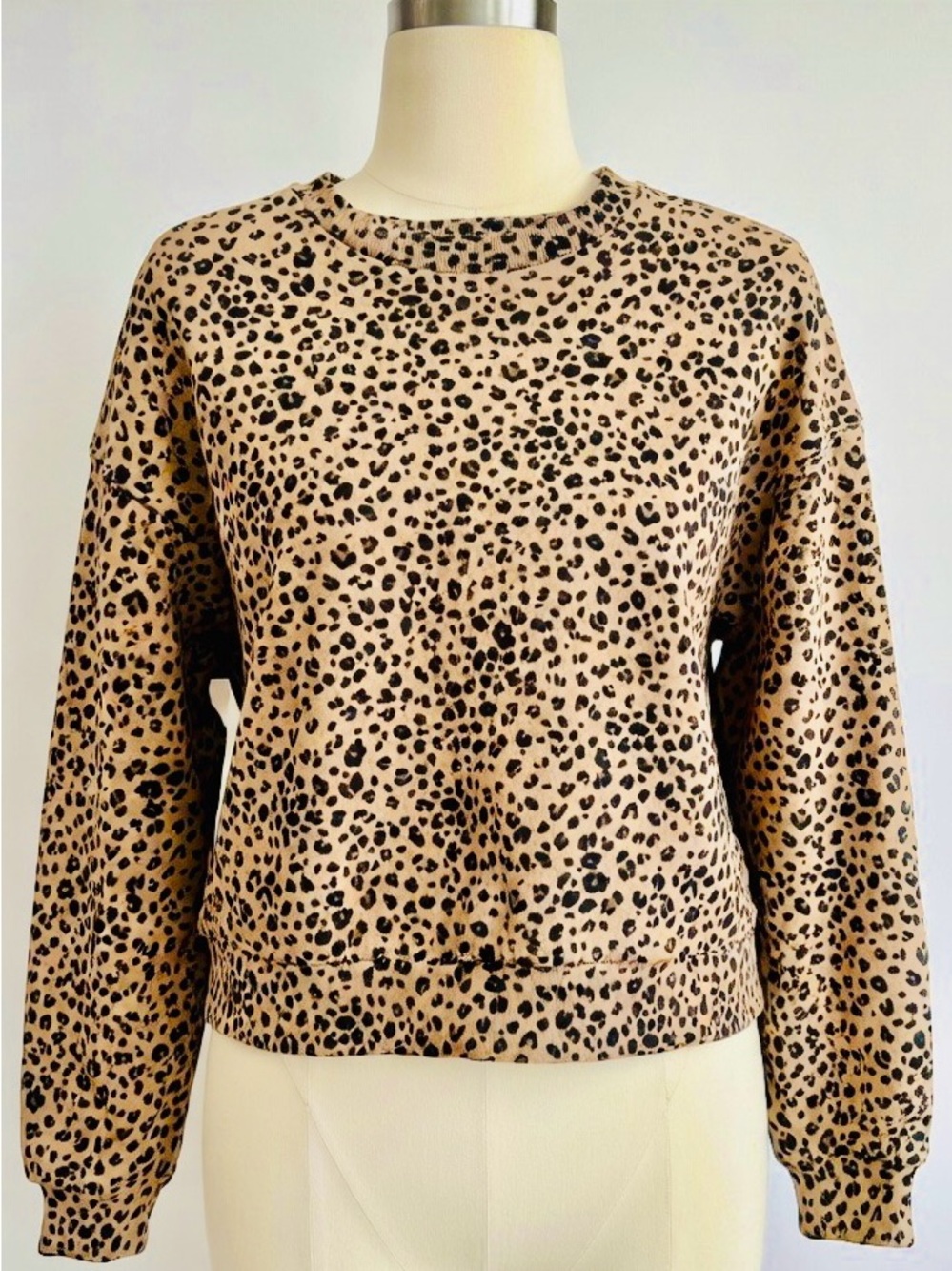Promod Brown and Black Animal Print Top